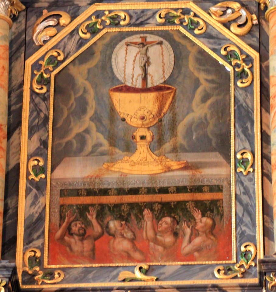 Friesach - Heiligblutkirche - Altar - Aufsazbild