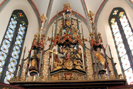 Friesach - Deutschordenskirche - Hochaltar - Gesprenge