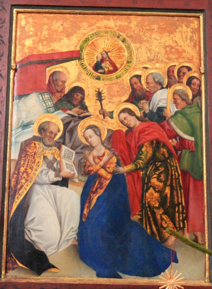 Friesach - Deutschordenskirche - Hochaltar - Tod Mariens