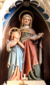 Friesach - Dominikanerkirche - Hochaltar - Erziehung der jungen Maria