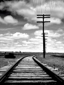 Railway railway tracks track bed