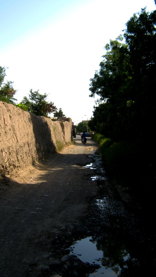 Garden Way - Wall - trees - streamlet - 17 Shahrivar st - Nishapur 07