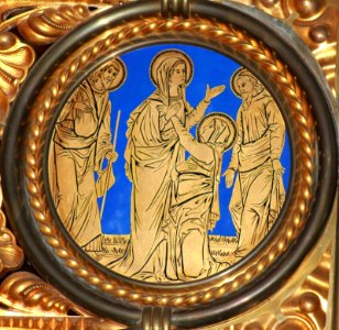 Friesach - Dominikanerkirche - Rosenkranzaltar - Maria Heimsuchung