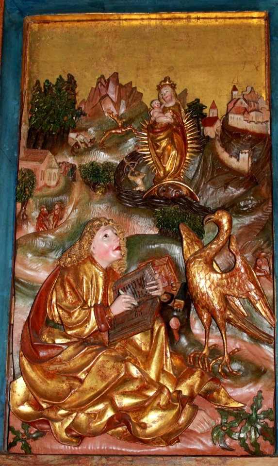 Friesach - Dominikanerkirche - Johannesaltar - Johannes auf Patmos