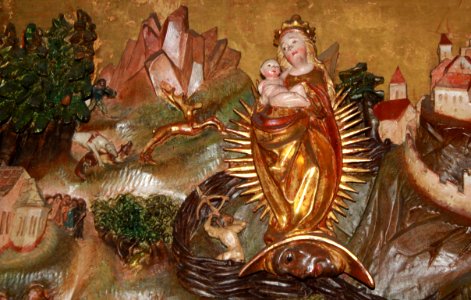 Friesach - Dominikanerkirche - Johannesaltar - Apokalypse detail1