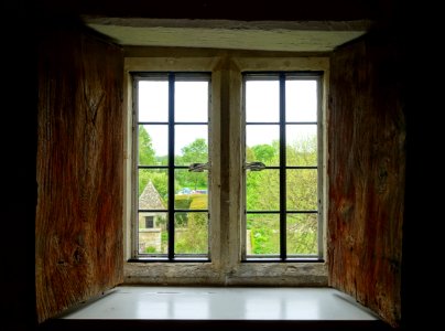 Garden view from within the house - Kelmscott Manor - Oxfordshire, England - DSC00122