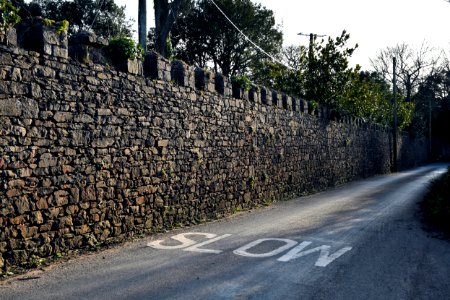 Garden Wall Along Road Boundary Between Courtlands Lane And Courtlands House