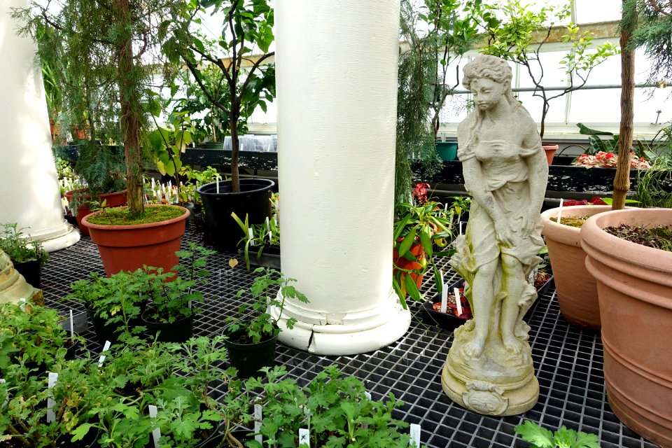 Garden statue - Lyman Plant House, Smith College - DSC01951