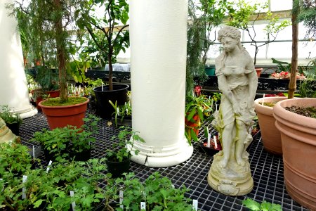 Garden statue - Lyman Plant House, Smith College - DSC01951