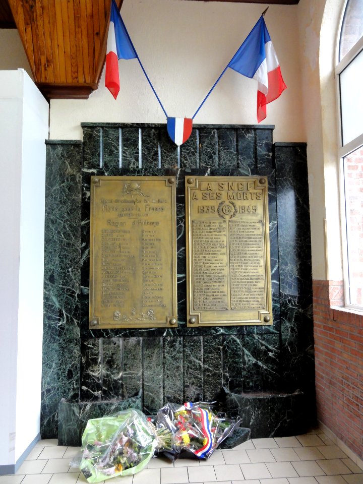 Gare d'Aulnoye (Nord) memorial de guerre