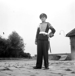 Gardetroepen in gala-uniformen. 1 Onderofficier. Grenadie, Bestanddeelnr 902-9915