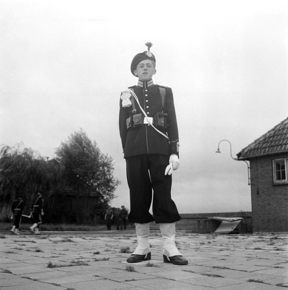 Gardetroepen in gala-uniformen. 1 Jager, Bestanddeelnr 902-9906