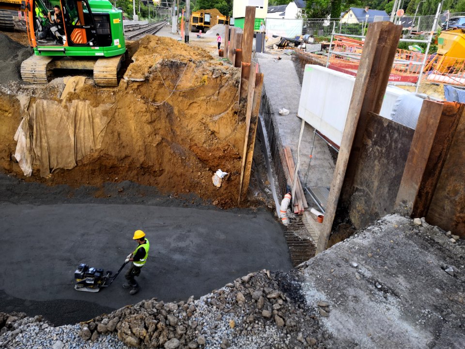 Gare de Godinne - Travaux 13