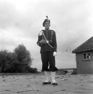 Gardetroepen in gala-uniformen. 1 Jager, Bestanddeelnr 902-9900