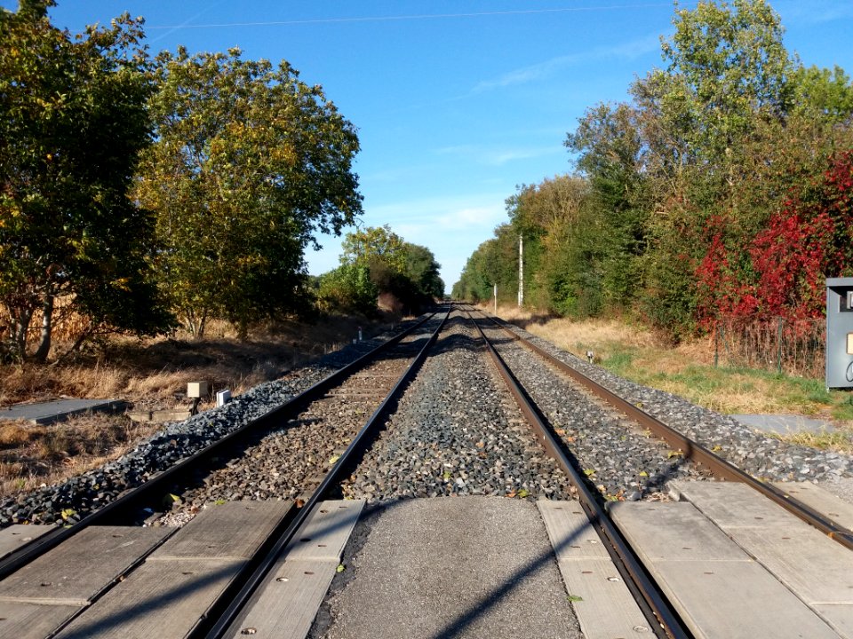 Gare de Mionnay - Rails côté nord