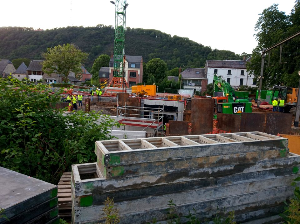 Gare de Godinne - Travaux 11