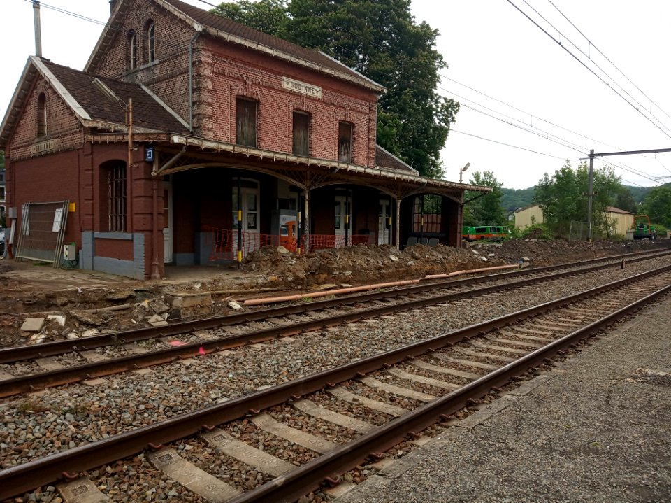 Gare de Godinne - Rehaussement des quais