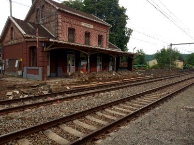 Gare de Godinne - Rehaussement des quais photo