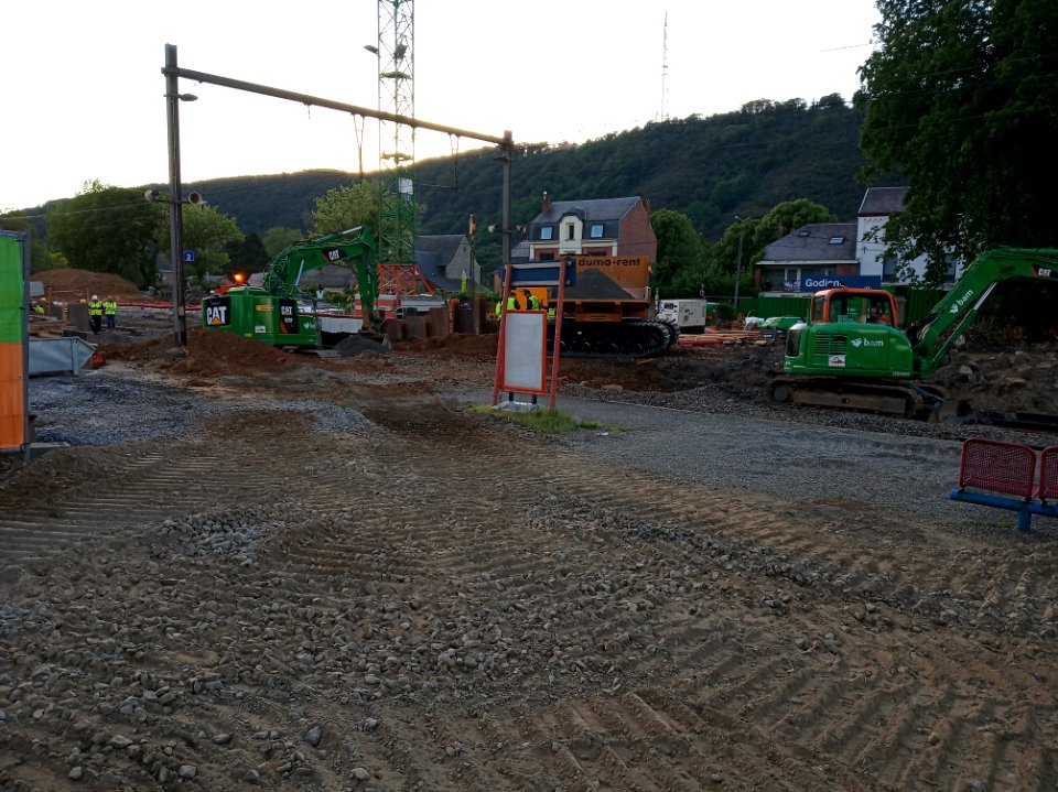 Gare de Godinne - Travaux 09