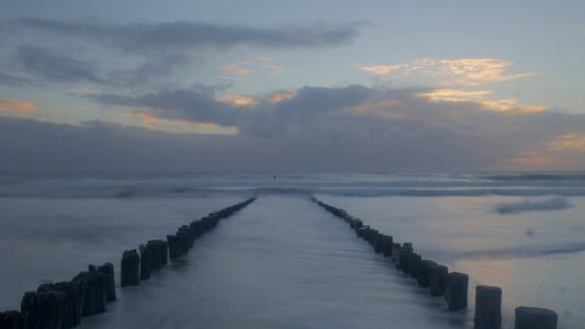 North sea netherlands coast photo