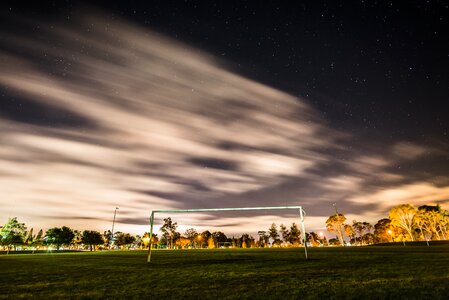 Football goal soccer field