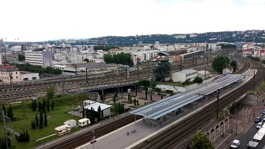 Gare de Lyon-Jean-Macé - Vue d'en haut
