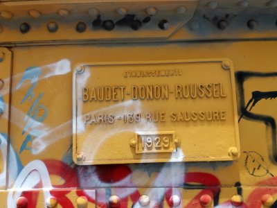 Gare de La Mouche - Pont routier - Plaque constructeur
