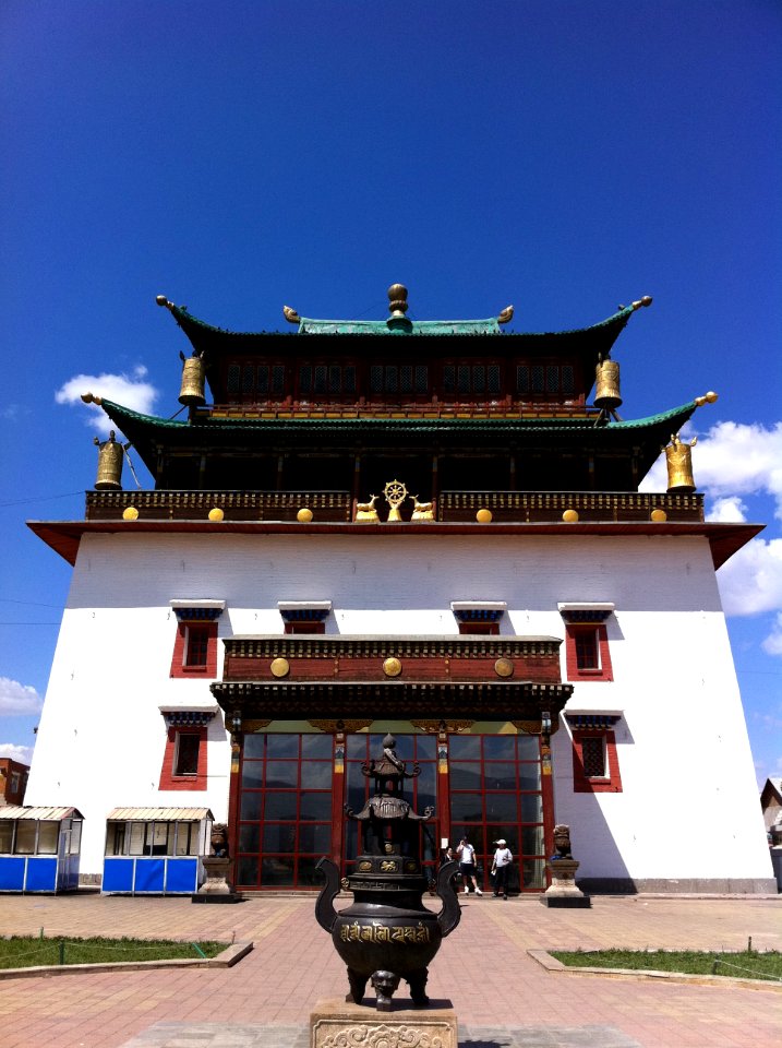 Gandan monastery in Ulan Bator