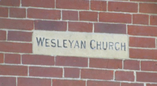 Gamelands Methodist Church, Coggers Cross, Gamelands, near Horam (September 2016) (Stone in Gable) (2)
