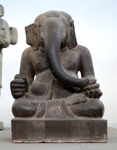 Ganesh, My Son E5, view 1, 7th century, Quang Nam - Museum of Cham Sculpture - Danang, Vietnam - DSC01717 photo