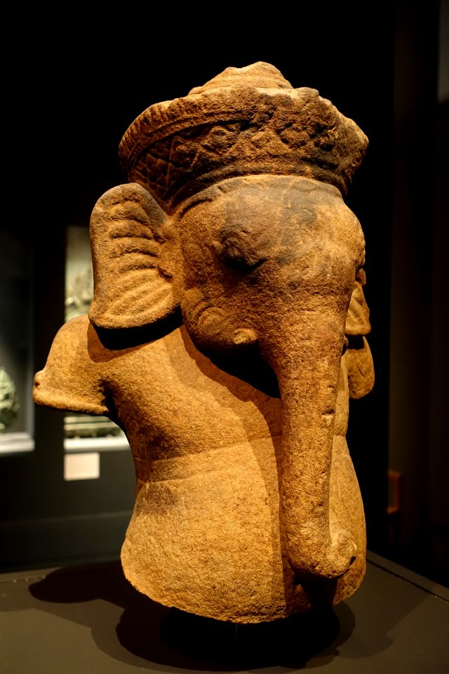 Ganesh, Cambodia, Khmer, 12th-13th century AD, sandstone - Linden-Museum - Stuttgart, Germany - DSC03732