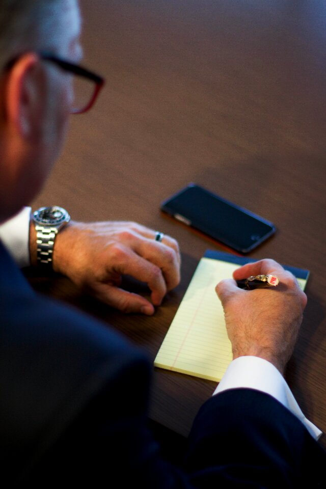 Writing business man businessman