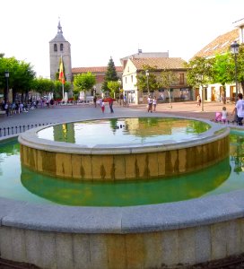 Galapagar - Plaza de la Constitución, fuente
