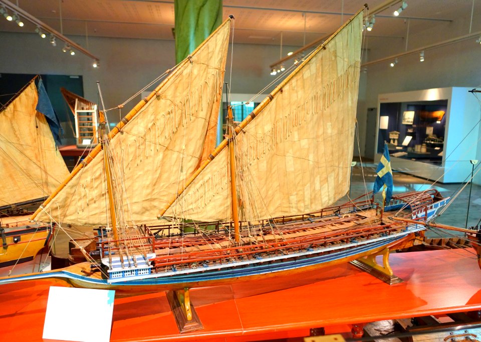 Galley model, c. 1748-1749 - Marinmuseum, Karlskrona, Sweden - DSC08801