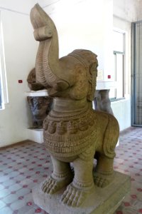 Gajasimha, view 1, Thap Mam, 13th century, Binh Dinh - Museum of Cham Sculpture - Danang, Vietnam - DSC01444