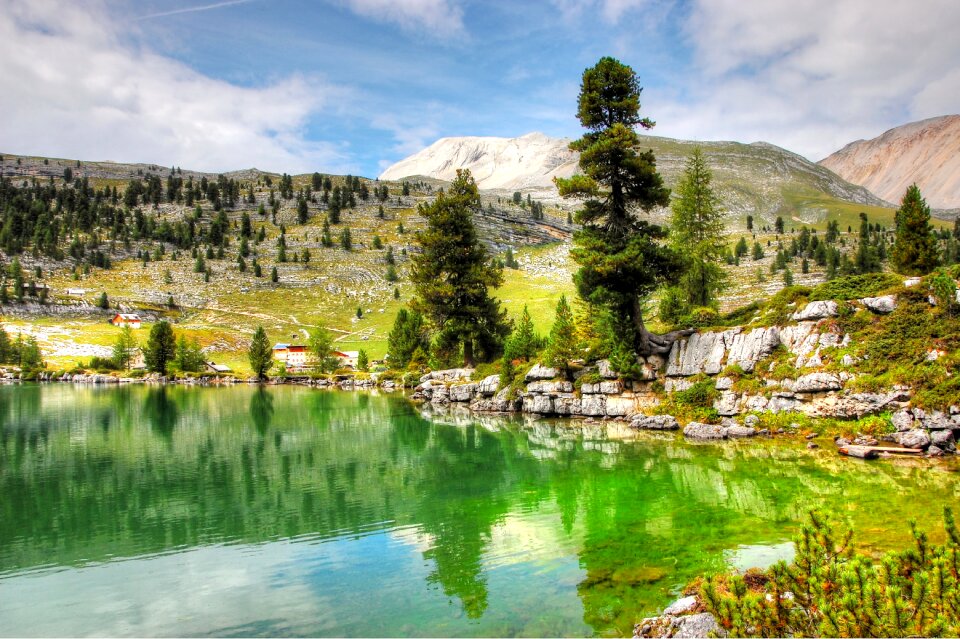 Mountain landscape landscape fanes alm
