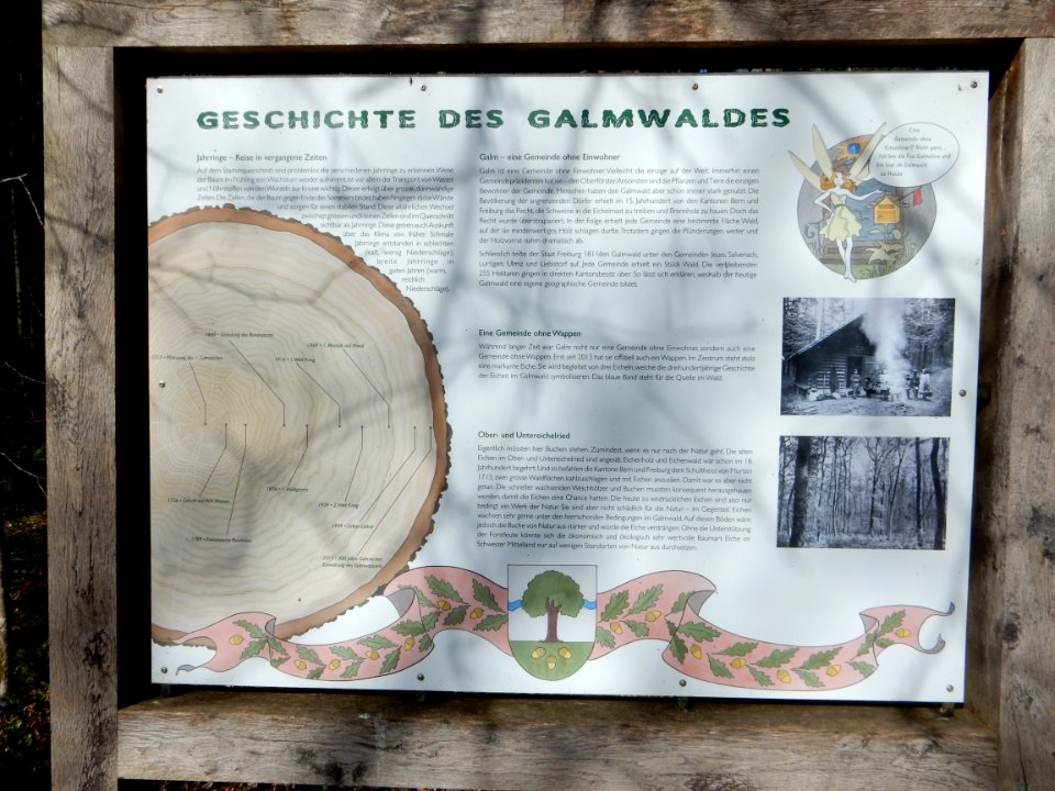 Galmwald Informationstafel