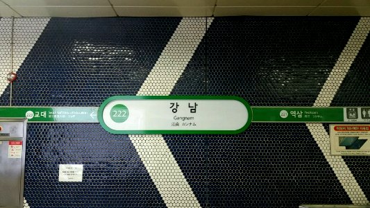 Gangnam Station sign
