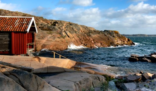 Gamlestan fishing hut and harbor at Vikarvet Museum 3 photo