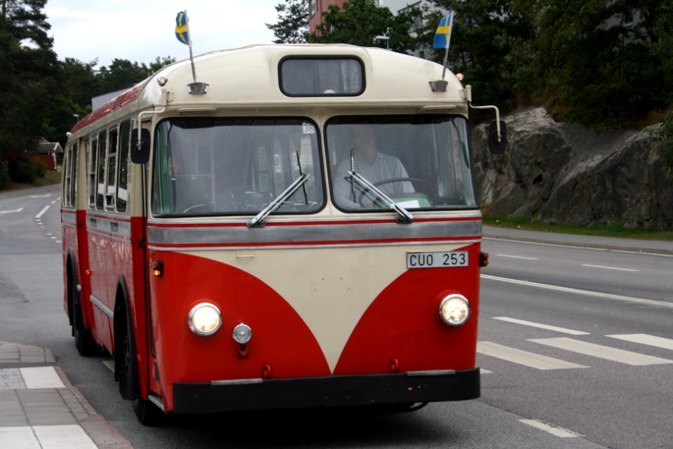 Gammal buss i Stockholm - augusti 2016 - 1