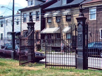 Gate, Voegtly Cemetery, 2015-08-09. 01