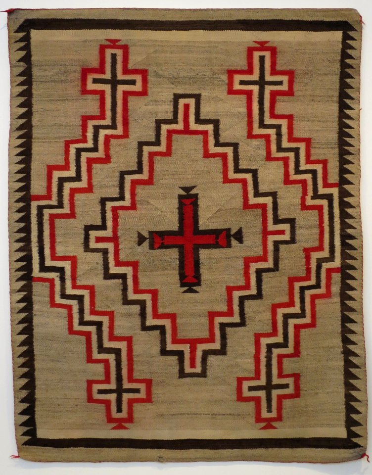 Ganado rug, Navajo, Honolulu Museum of Art accession 4689