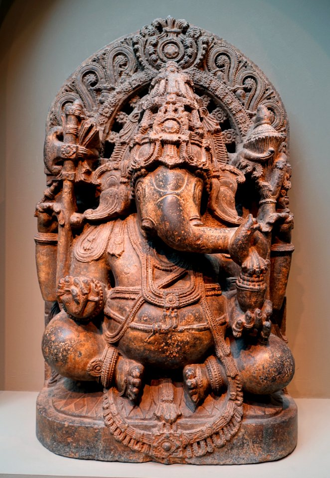 Ganesha, India, Karnataka, 1100s AD, chloritic schist - Arthur M. Sackler Gallery - DSC05292