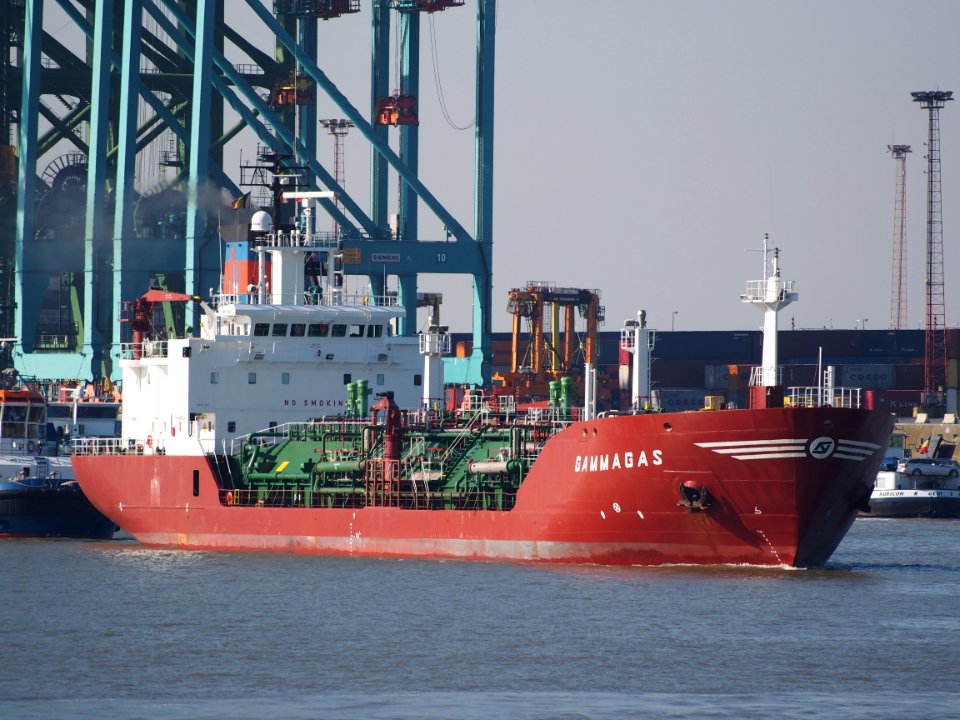 Gammagas (ship, 1992), Port of Antwerp pic1