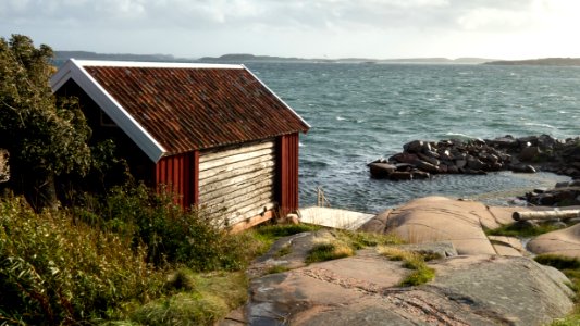 Gamlestan fishing hut and harbor at Vikarvet Museum 7 photo