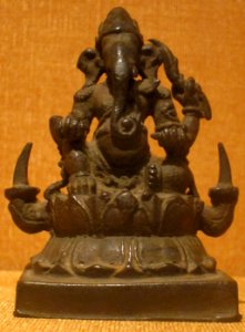 Ganesha, India, Tanjore, Tamil Nadu, Pallava dynasty, 9th century, bronze, HAA