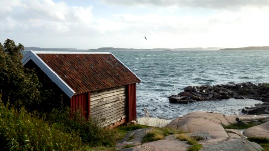 Gamlestan fishing hut and harbor at Vikarvet Museum 6 photo