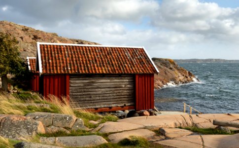 Gamlestan fishing huts at Vikarvet Museum 2 photo