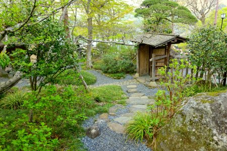 Gate - Hakuun-do Chaen Tearooms - Gora Park - Hakone, Kanagawa, Japan DSC08516