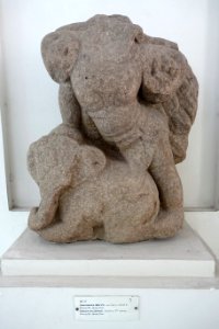 Garuda on Elephant, Khuong My, 10th century, Quang Nam - Museum of Cham Sculpture - Danang, Vietnam - DSC01876